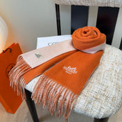 HERMES 26S LONG SCARF 190 IN WOOL 502168