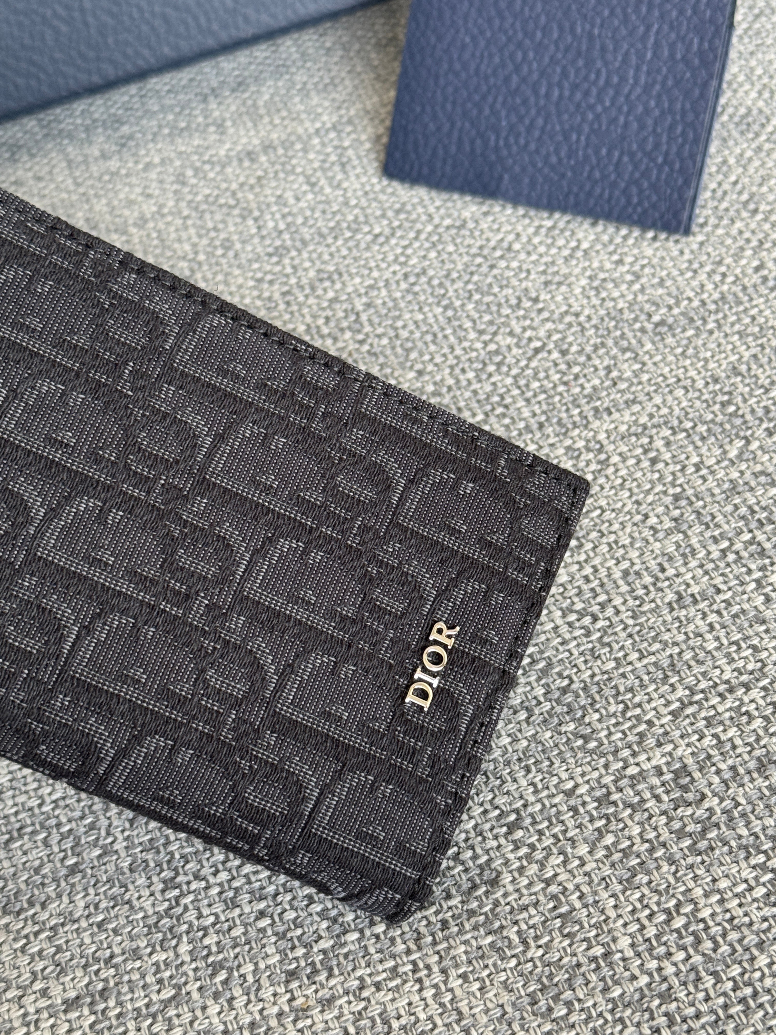 VERTICAL LONG WALLET 19 IN BLACK MONOGRAM OBLIQUE JACQUARD