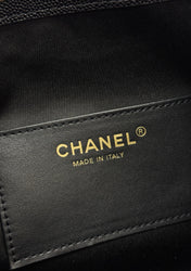 CHANEL 25S HOBO BAG 30 IN BLACK CAVIAR