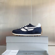 TOM FORD 26S SNEAKERS IN NAVY BLUE SUEDE
