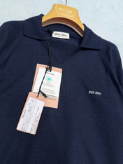MIUMIU 26S LONG SLEEVE POLO SHIRT 907