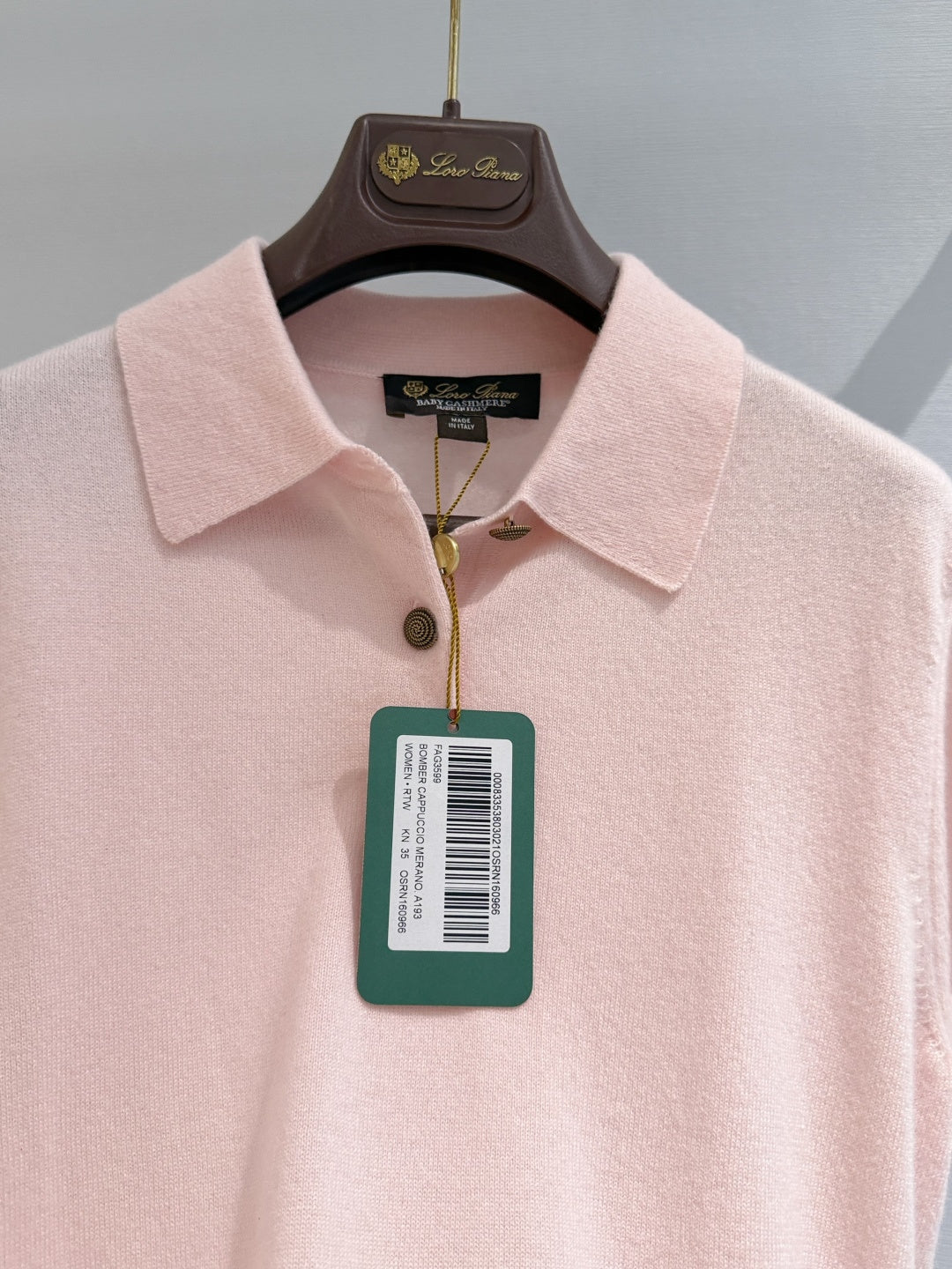 LORO PIANA 26S KNIT POLO SHIRT 904