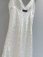 MIUMIU 26S V-NECK SLIP DRESS 1533