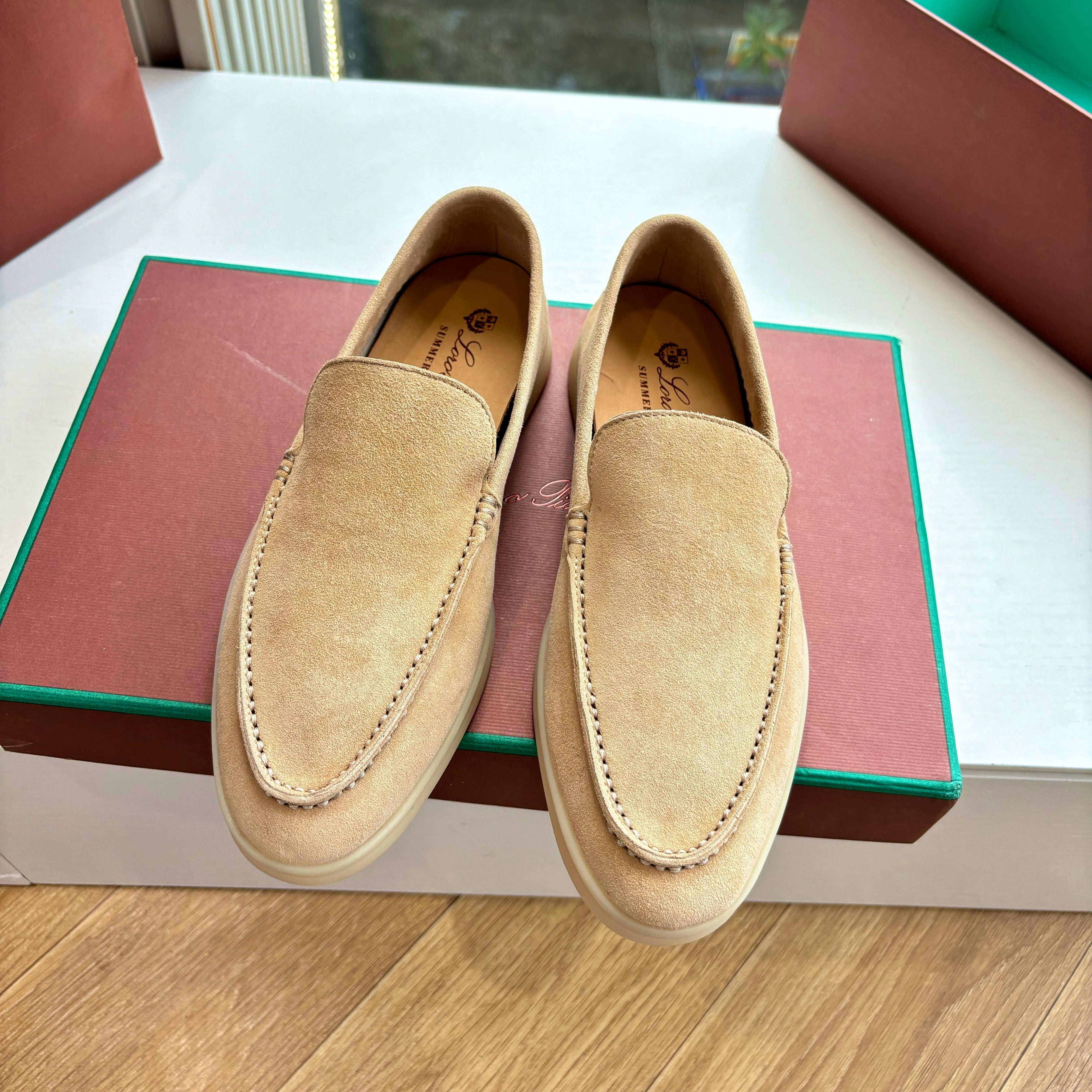 LP LOAFERS 25S IN WARM BEIGE CASHMERE