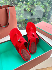 LP THONG SANDALS 25S IN RED SUEDE