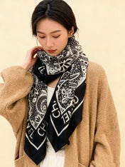 CHANEL 25S SCARF 135 CM IN CASHMERE AND SILK 943317