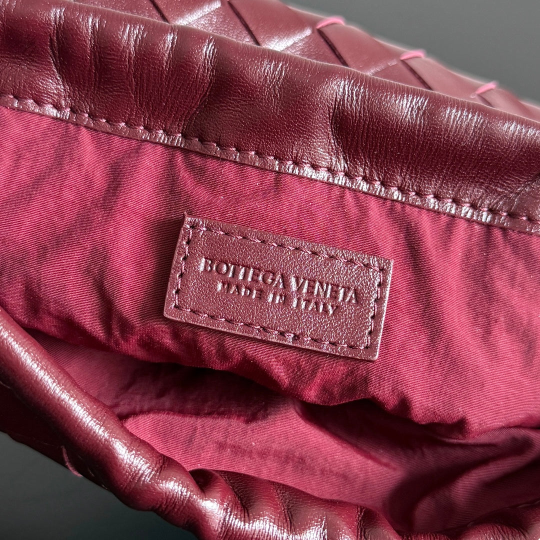 SMALL DUSTBAG 21 IN BURGUNDY LAMBSKIN