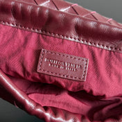 SMALL DUSTBAG 21 IN BURGUNDY LAMBSKIN