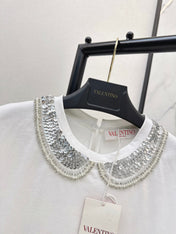 VALENTINO 26S PETER PAN COLLAR T-SHIRT STYLE 48