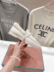 LP 25S SUMMER CHARMS WALK LOAFERS IN LIGHT GRAY SUEDE AND FLEECE