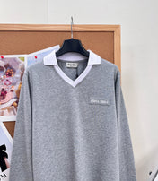 MIUMIU 26S LONG-SLEEVE POLO SHIRT 1413