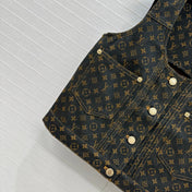 LV  DENIM SLEEVELESS TOP WITH LOGO 264405