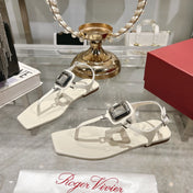 VIV' BY THE SEA SANDALS IN WHITE CALFSKIN