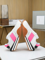 TOM FORD SNEAKERS IN WHITE AND PINK SUEDE 432124