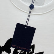LV T-SHIRT IN WHITE PURE COTTON CLASSIC LOGO PATTERN 238880