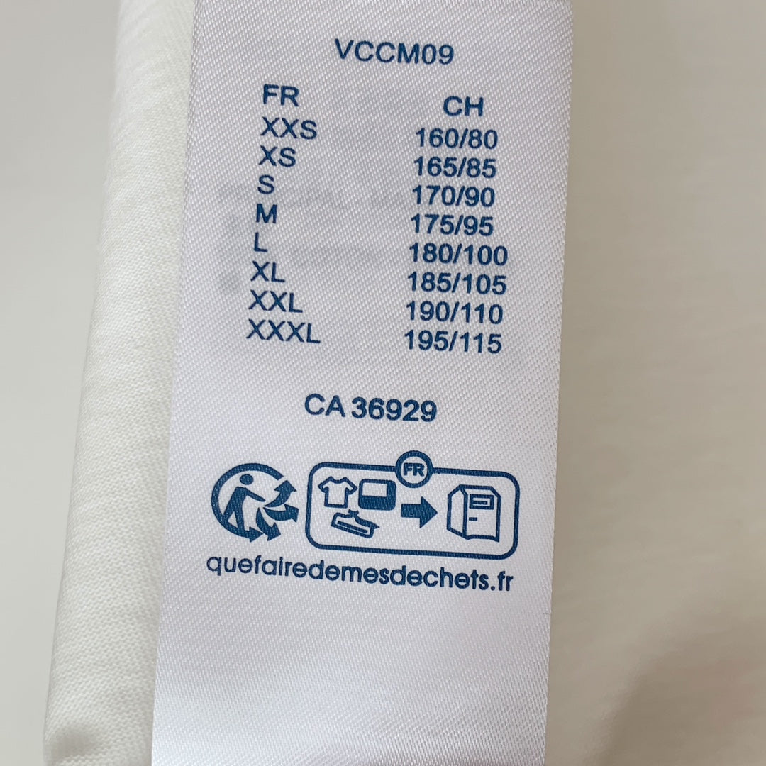 LV T-SHIRT IN WHITE PURE COTTON CLASSIC LOGO PATTERN 238880