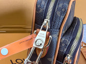 LV 25S TROCADERO MEDIUM MESSENGER BAG 25 IN BROWN MONOGRAM CANVAS GOLD HARDWARE