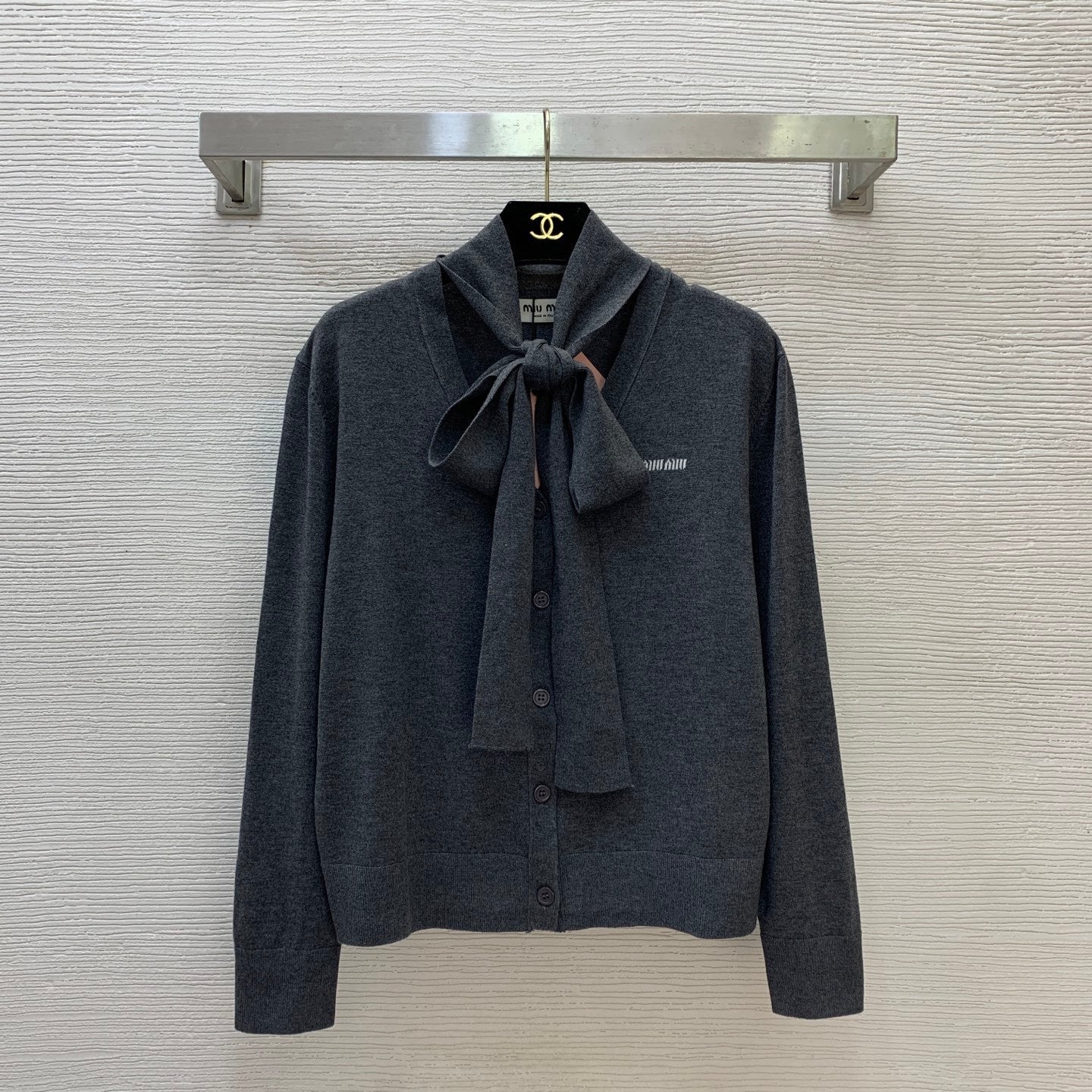 MIUMIU 26S CARDIGAN WITH BOW 1515