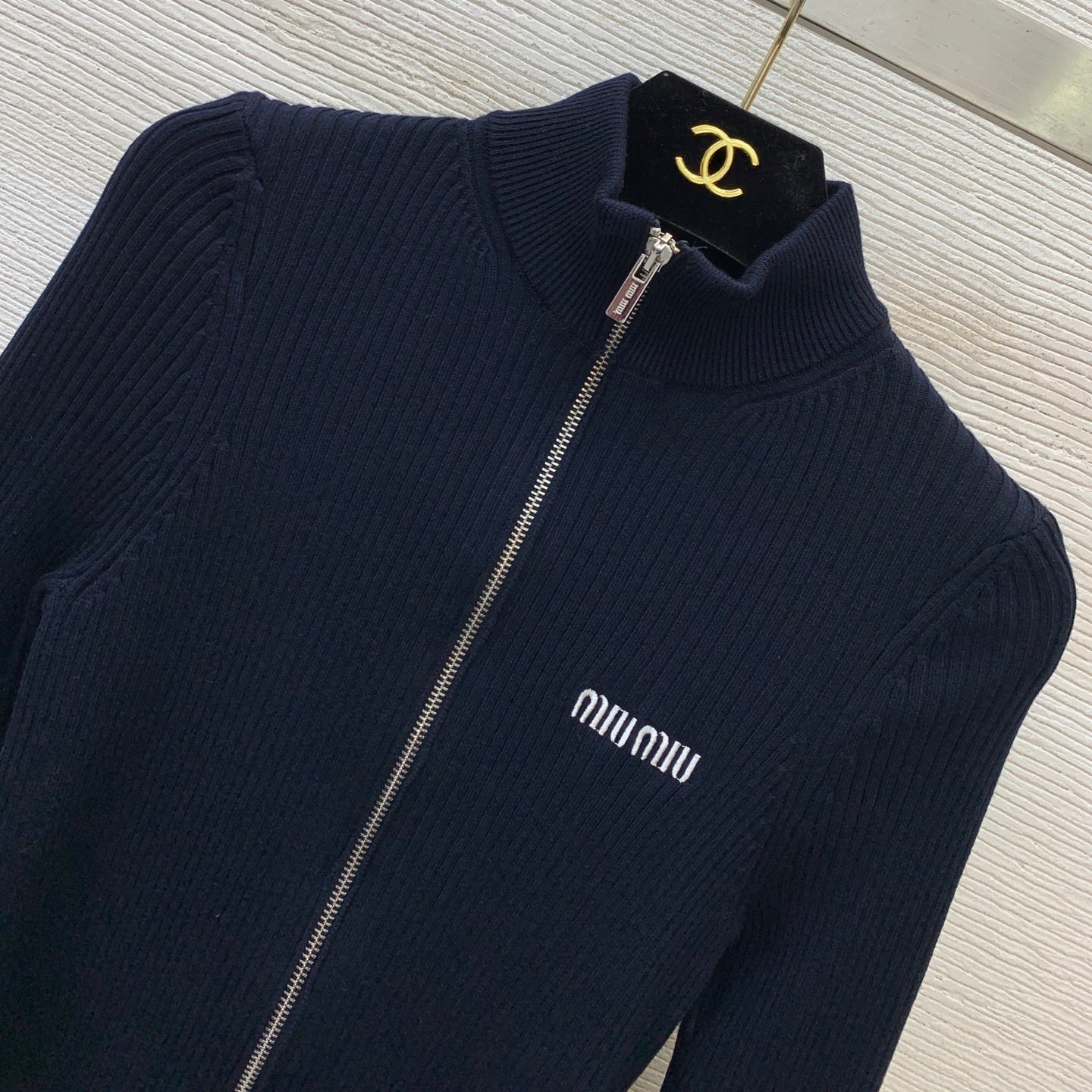 MIUMIU 26S ZIP-UP CARDIGAN 1571