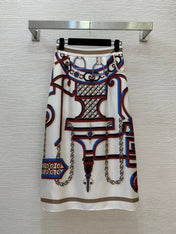 HERMES 26S SHIRT AND SKIRT SET 821