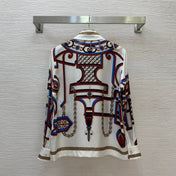 HERMES 26S SHIRT AND SKIRT SET 821