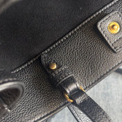 MINI CABAS ANAÏS CUIR TRIOMPHE 20 IN BLACK GRAINED CALFSKIN