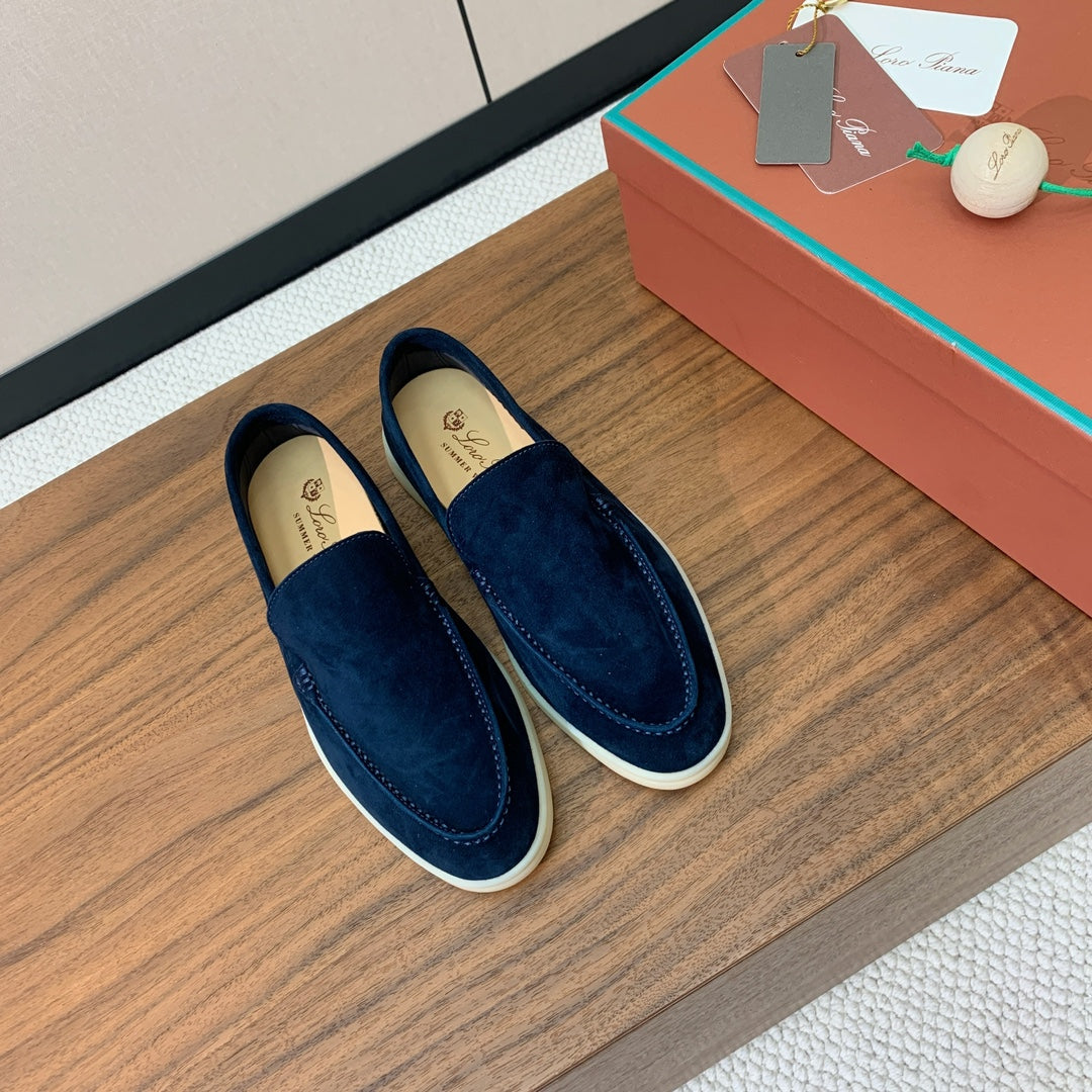 LP SUEDE SUMMER WALK LOAFERS NAVY BLUE