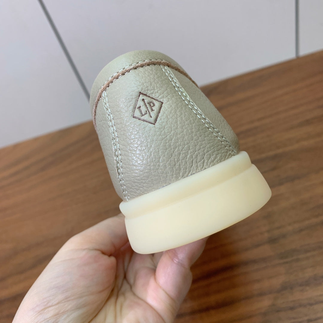 LP LOAFERS 25S IN MOSS GRAY LAMBSKIN