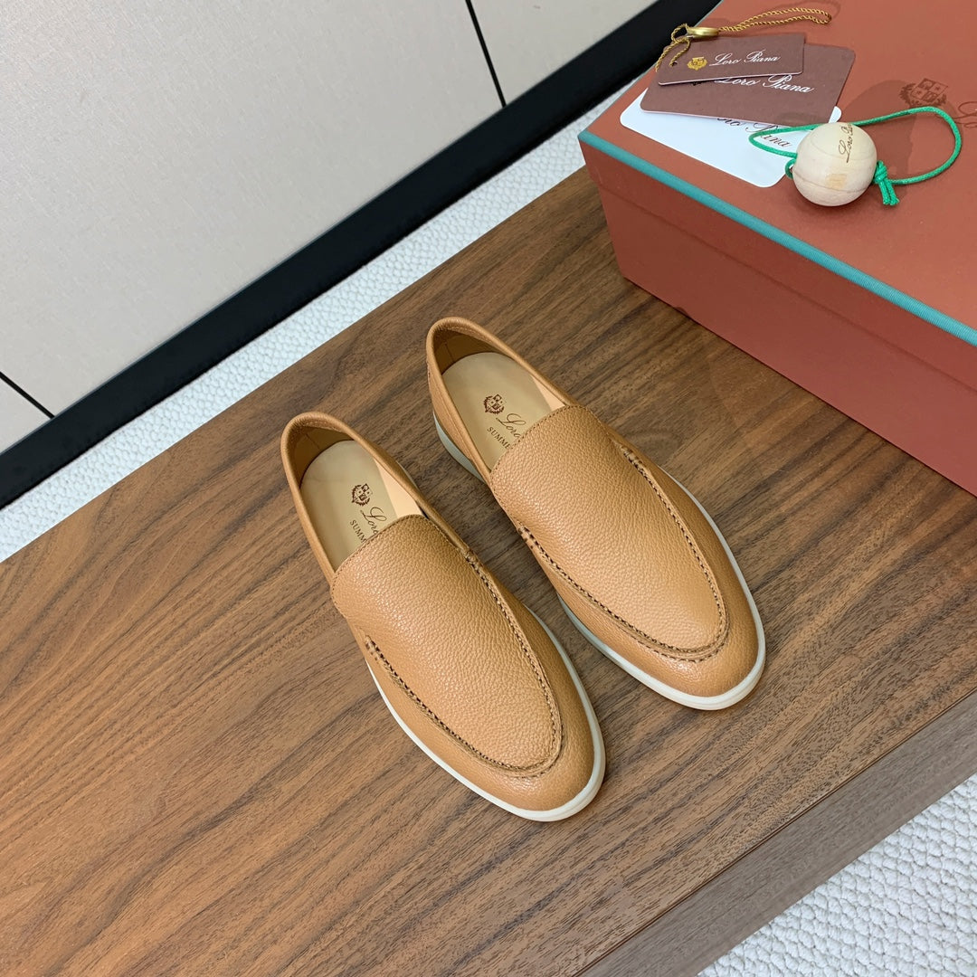 LP LOAFERS 25S IN BROWN LAMBSKIN