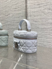 DIOR 26S MINI VANITY 17 IN LIGHT GREY LAMBSKIN