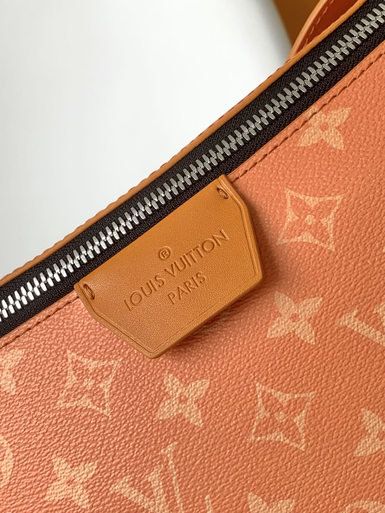 LV 25S MOON CROSSBODY BAG 24 IN ORANGE MONOGRAM CANVAS AND CALFSKIN