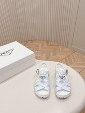 Pra Interwoven Straps Sandals 30 White