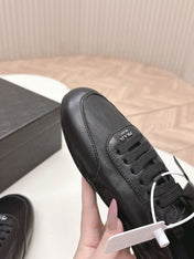 PRADA 26S MARY JANE SHOES IN BLACK CALFSKIN