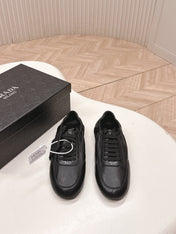 PRADA 26S MARY JANE SHOES IN BLACK CALFSKIN