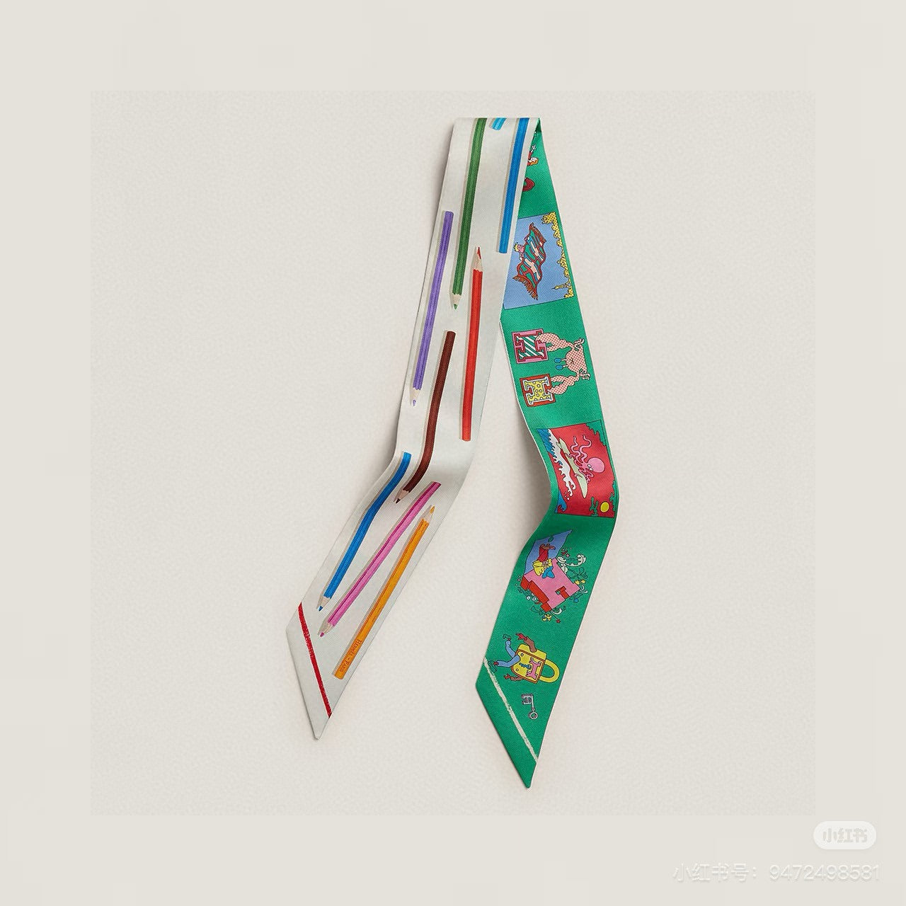 HERMES 26S TWILLY SCARF 86 IN SILK 500138