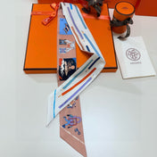 HERMES 26S TWILLY SCARF 86 IN SILK 500086