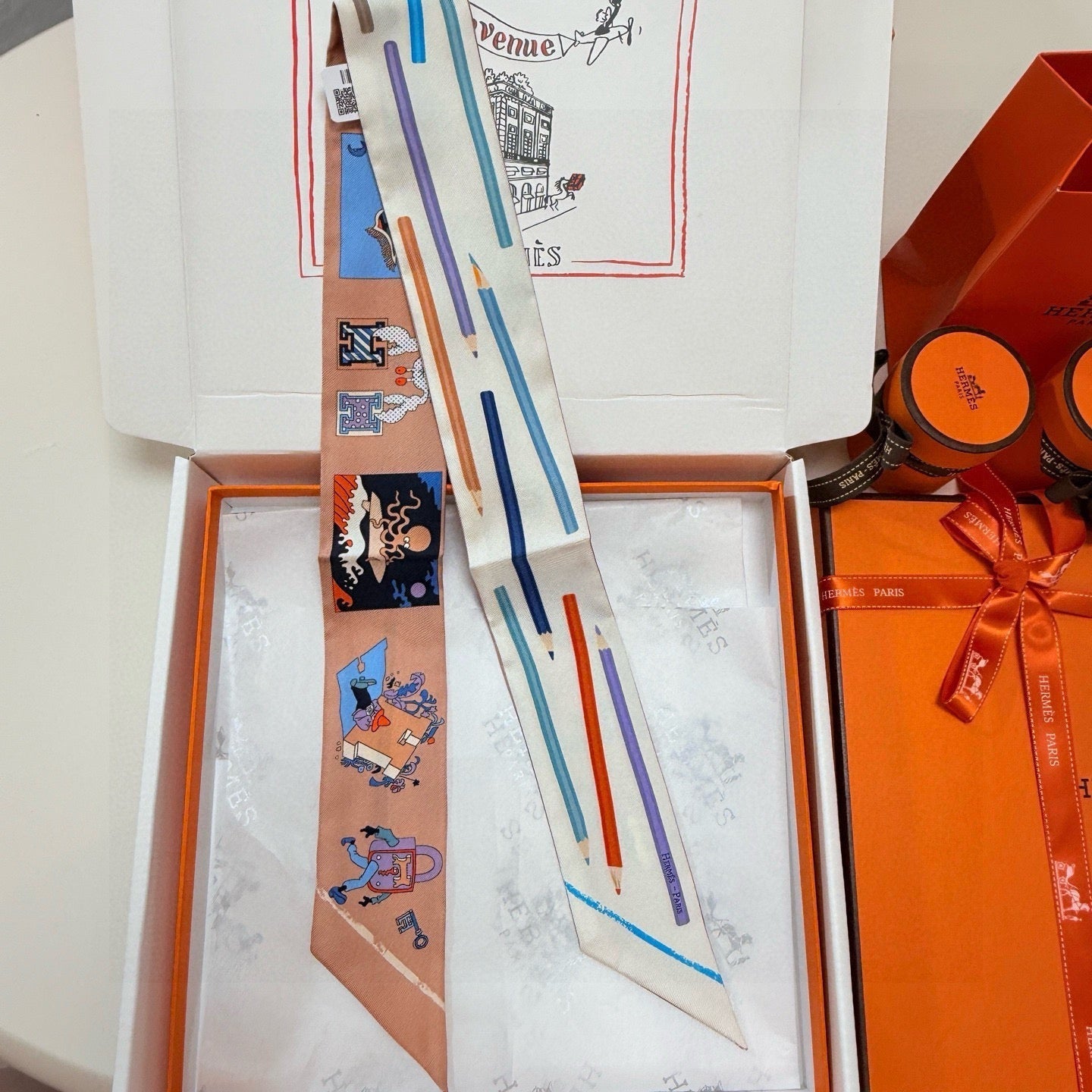 HERMES 26S TWILLY SCARF 86 IN SILK 500086