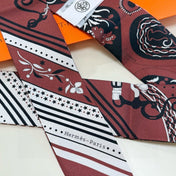 HERMES 26S TWILLY SCARF 86 IN SILK 500095