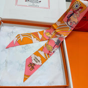 HERMES 26S TWILLY SCARF 86 IN SILK 496169