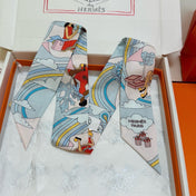 HERMES 26S TWILLY SCARF 86 IN SILK 496170