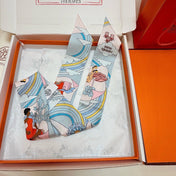 HERMES 26S TWILLY SCARF 86 IN SILK 496170