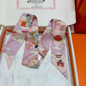 HERMES 26S TWILLY SCARF 86 IN SILK 496171