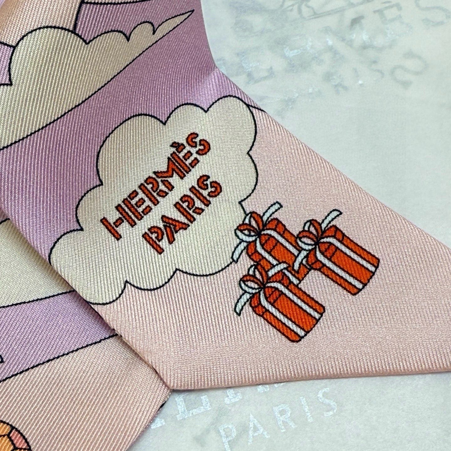 HERMES 26S TWILLY SCARF 86 IN SILK 496171