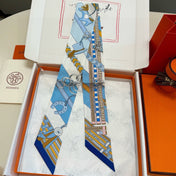 HERMES 26S TWILLY SCARF 86 IN SILK 498656