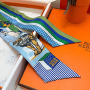 HERMES 26S TWILLY SCARF 86 IN SILK 492614