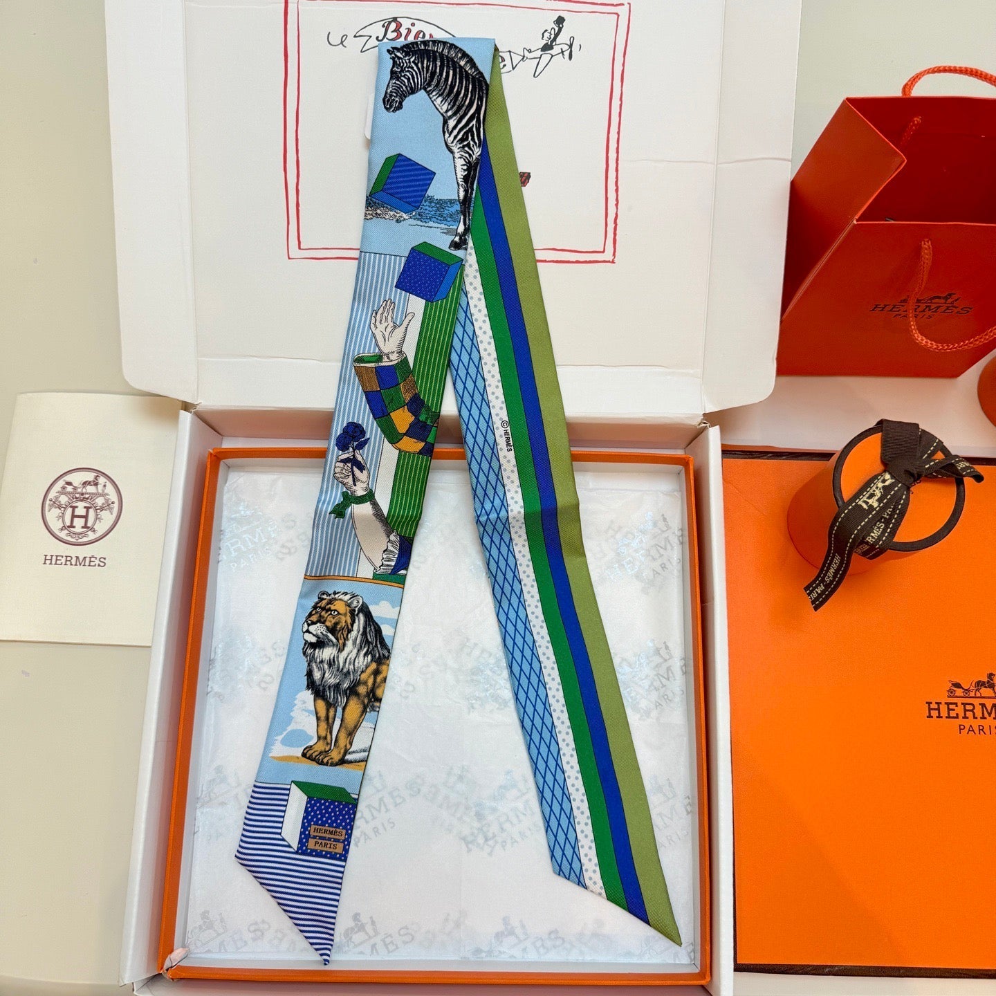 HERMES 26S TWILLY SCARF 86 IN SILK 492614