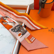 HERMES 26S TWILLY SCARF 86 IN SILK 492617