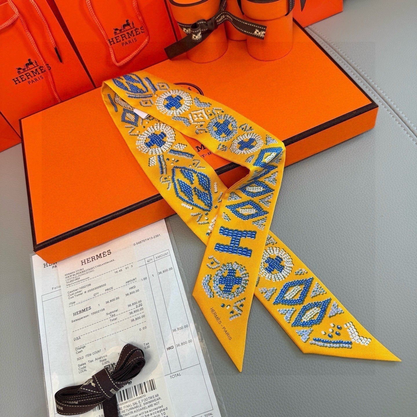 HERMES 26S TWILLY SCARF 86 IN SILK 492635