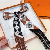 HERMES 26S TWILLY SCARF 86 IN SILK 498693