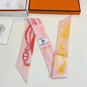 HERMES 26S TWILLY SCARF 86 IN SILK 492625
